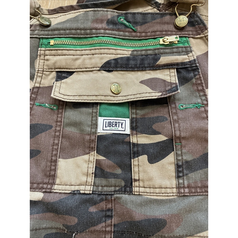 Liberty Camo Bib Overalls Camouflage USA Men Size 38x30 (29")